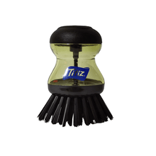 Load image into Gallery viewer, Soap Dispensing Palm Dish Brush (Black) - Kitchen Brush for Cleaning