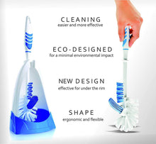 Load image into Gallery viewer, Toilet Brush and Holder - Toilet Handle With 3 Brushes & Holder