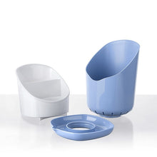 Load image into Gallery viewer, Modular Plastic Cutlery Drainer & Utensil Holder with Water Reservoir 3-in-1