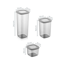 Load image into Gallery viewer, Food Storage Containers with Silicone Lid Square (550 ml.)