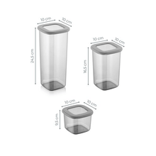 Load image into Gallery viewer, Food Storage Containers Set with Silicone Lid Square ( 1200 ml.)