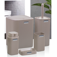 تحميل الصورة في عارض المعرض، طقم اكسسوارات حمام - طقم حمام ديكور 5 قطع ( ستيلا ) - إطار مصمت