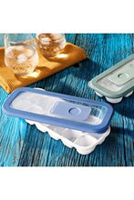 Load image into Gallery viewer, Ice Cube Tray (Lid with Silicone Frame) - Covered Ice Cube Tray with Removable Cover