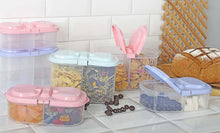 Load image into Gallery viewer, Plastic Candy & Nut Container - Wings Storage Box - 1,200 ml. Divided Snack Box