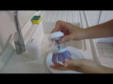 تحميل وتشغيل الفيديو في عارض المعرض، فرشاة صحون النخيل لتوزيع الصابون - فرشاة مطبخ للتنظيف