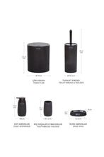 Load image into Gallery viewer, Bathroom Accessories Set - 5 Pcs Decor Bathroom Set (Striped) - Solid Frame