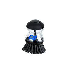 Load image into Gallery viewer, Soap Dispensing Palm Dish Brush (Black) - Kitchen Brush for Cleaning