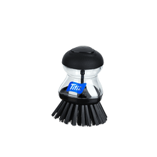 Load image into Gallery viewer, Soap Dispensing Palm Dish Brush (Black) - Kitchen Brush for Cleaning