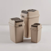 Load image into Gallery viewer, 10L Modern Double Swing Lid Garbage Bin | Durable Polypropylene Trash Can - Multiple Colors
