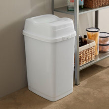 Load image into Gallery viewer, 10L Modern Double Swing Lid Garbage Bin | Durable Polypropylene Trash Can - Multiple Colors
