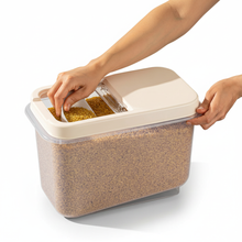 Load image into Gallery viewer, 10 Liter Bulk Food Storage Container | with Sliding Lid for Rice, Flour &amp; Grains
