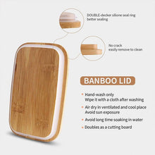 Load image into Gallery viewer, Bamboo lid for butter dish featuring a double-decker silicone seal ring for improved sealing and easy cleaning.
