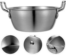 تحميل الصورة في عارض المعرض، Stainless steel pot with handles on a white background
