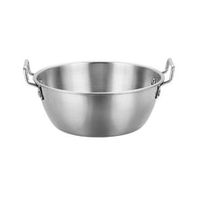 تحميل الصورة في عارض المعرض، Stainless steel pot with handles on a white background
