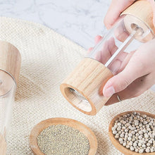 Load image into Gallery viewer, Shakers - Premium Wooden Pepper &amp; Spice Grinder – Adjustable Coarseness with transparent acrylic mill
