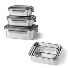 Load image into Gallery viewer, 950 ml Food Storage Container - Fresh Lock Stainless Steel Storage Box with Lid
