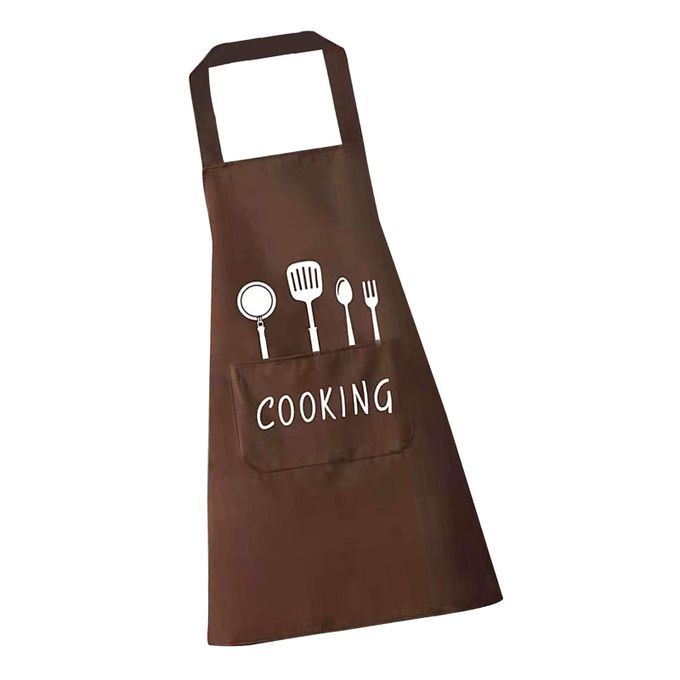 Kitchen Apron With Pocket - Waterproof Apron for Cooking & Baking