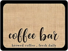 تحميل الصورة في عارض المعرض، 1 Coffee Bar Mat for Countertop (30x40cm) | Absorbent &amp; Non-Slip Coffee Station Drying Mat
