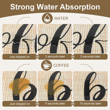 تحميل الصورة في عارض المعرض، 1 Coffee Bar Mat for Countertop (30x40cm) | Absorbent &amp; Non-Slip Coffee Station Drying Mat
