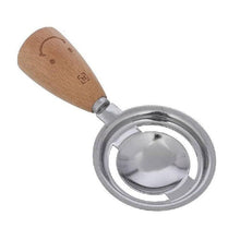 Load image into Gallery viewer, Metal ice cream scoop with wooden handle on a white background
