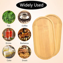 Load image into Gallery viewer, Two wooden cutting boards with images of tea, coffee, drinks, barbecue, cake, and snack above them on a beige background.
