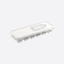 Load image into Gallery viewer, White ice cube tray with lid on a white background
