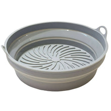 تحميل الصورة في عارض المعرض، Collapsible silicone strainer on a white background with 'El-Khlooud' branding.
