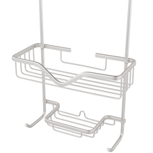 تحميل الصورة في عارض المعرض، 2 Tier Rust-Proof Aluminum Hanging Shower Caddy | 2-Tier Organizer with Soap Dish &amp; Hooks
