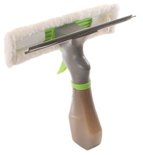 Load image into Gallery viewer, Window cleaning tool with squeegee and scrubber on a white background
