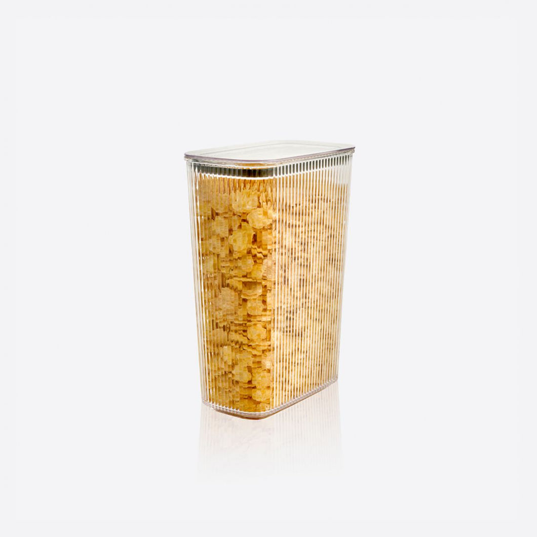 Food Storage Container - Acrylic Airtight Rectangle Stripe Container 2100 ml.