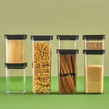 Load image into Gallery viewer, Food Storage Container - Airtight Acrylic (Size 1) 500 ml. Square Tall Container
