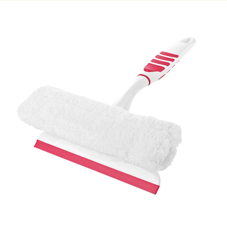 Cleaning Window Squeegee With Microfiber Pad