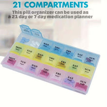 Load image into Gallery viewer, Weekly Pill Organizer (21-Day)
