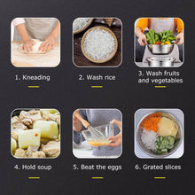 Load image into Gallery viewer, Step-by-step cooking process with images and text on a dark background
