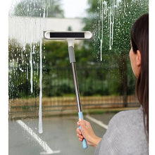 Load image into Gallery viewer, 3 in 1 Double Sided Cleaning Extendible Window Squeegee with Rotating Head
