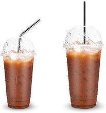 Load image into Gallery viewer, Straws - Reusable Stainless Steel Straws - (Set of 4 Pieces Straws with Cleaning Brush)
