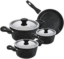 Load image into Gallery viewer, Nonstick Granite Kitchen Cookware Set, 7 Pcs Non Stick Cooking Pot Set with Frying Pan (PFOA Free)
