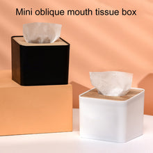 Load image into Gallery viewer, Tissue Box - Square Plastic with MDF Cover - Paper Napkin Holder Case

