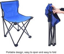 Load image into Gallery viewer, 1 Portable Folding Camping Chair with Carry Bag | Compact &amp; Lightweight Outdoor Seat for Picnics, Fishing &amp; Beach
