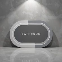 Load image into Gallery viewer, Anti-Slip Mats - Non-Slip Rubber Bathroom Mat  - Oval Shape ( 38 x 57 cm ) Light Grey
