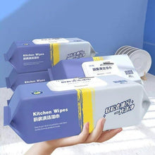 Load image into Gallery viewer, Pack of kitchen cleaning wipes designed for heavy oil removal and versatile household cleaning tasks.
