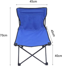 Load image into Gallery viewer, 1 Portable Folding Camping Chair with Carry Bag | Compact &amp; Lightweight Outdoor Seat for Picnics, Fishing &amp; Beach
