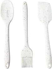 Load image into Gallery viewer, Silicone Kitchen Set of 3 (Spoon-Brush-Spatula),Silicone Granite Shaped, Non-Stick BPA-Free Kitchen Utensils
