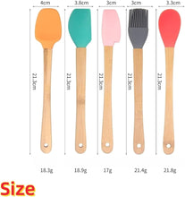 تحميل الصورة في عارض المعرض، Set of five colorful spatulas with measurements and weights on a white background
