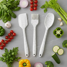 Load image into Gallery viewer, Silicone Kitchen Set of 3 (Spoon-Brush-Spatula),Silicone Granite Shaped, Non-Stick BPA-Free Kitchen Utensils
