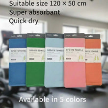 تحميل الصورة في عارض المعرض، GYM Towel - Sports Microfiber Nano Fabric Strong Water Absorption Towel - 50 cm X 120 cm
