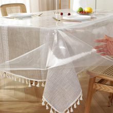 Load image into Gallery viewer, Tablecloth - Transparent Clear PE Tablecloths Protector Waterproof/Oil-Proof Table Cover ( 152 x 228 cm )
