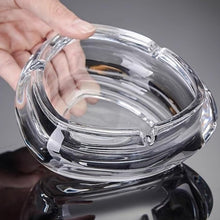 Load image into Gallery viewer, 1 Pcs Portable Modern Ashtray - Clear Crystal Glass Smooth for Cigarettes - 11 * 6 cm
