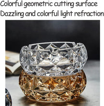Load image into Gallery viewer, 1 Pcs Portable Modern Ashtray - Geometry Crystal Glass for Cigarettes - 12 * 5 cm
