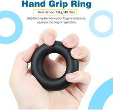 تحميل الصورة في عارض المعرض، Hand grip strengthener ring showing resistance of 22kg for effective forearm exercises and grip training.
